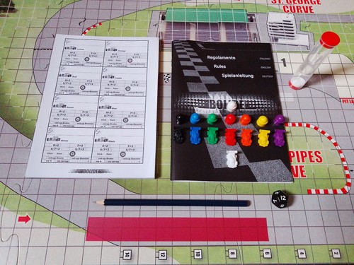 Bolide, Formula One Motor Racing Board Game, Giant Map, Rio Grande Games - Picture 4 of 11