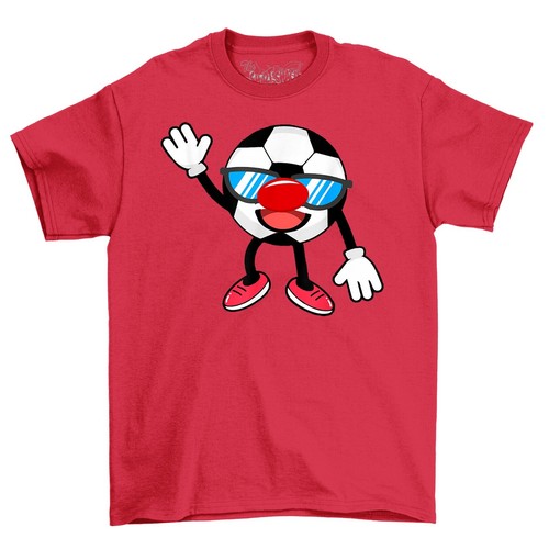 Happy Football Red Nose Novelty Funny T-Shirt Adults & Kids Comedy Tee Shirt - Picture 4 of 16