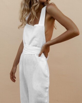 【美品】UNITED ARROWS&SONS MILES/J JUMPSUIT Archie Jumpsuit - Oat - Petal & Pup USA