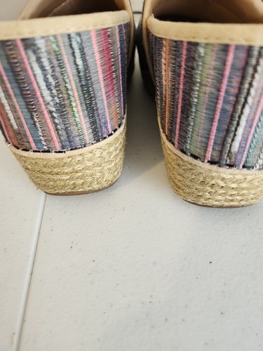 Dansko Woven Striped Clog Espadrille Colorful Sz 39 / US 8.5 - 9 per website - Picture 6 of 9