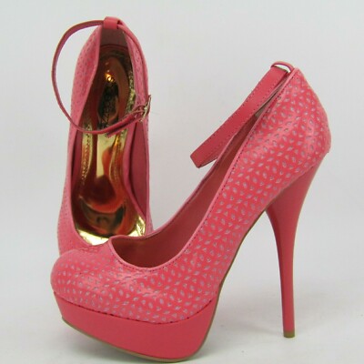 Shoedazzle Womens M Platform Pumps Stiletto Ankle Strap