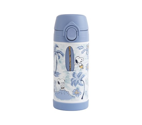 SNOOPY Pottery barn kid school Peanuts Water Bottle gift NEW