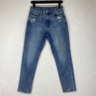 American Eagle Jeans Womens Size 6 Blue  Stretch Denim Pants Pockets Casual