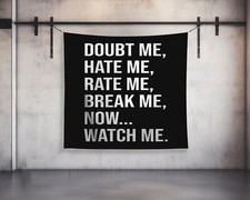 Custom Gym Tapestry Motivational Wall Art Home Gym Decor