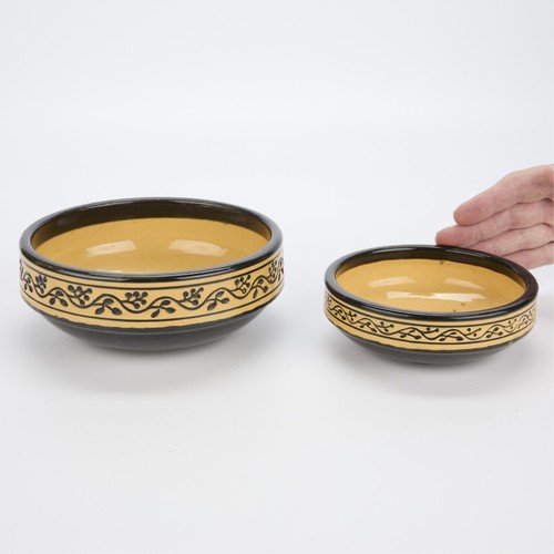 2 Weller Art Pottery "Scandia" Bowls 1915 - Picture 2 of 4