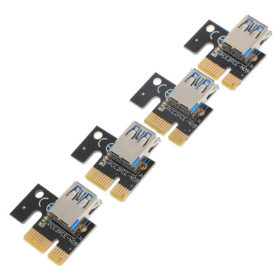 PCI- E 1X expédition 16X Convertisseurs Mining Riser Cards Ordinateur Pièces Adaptateurs Cartes