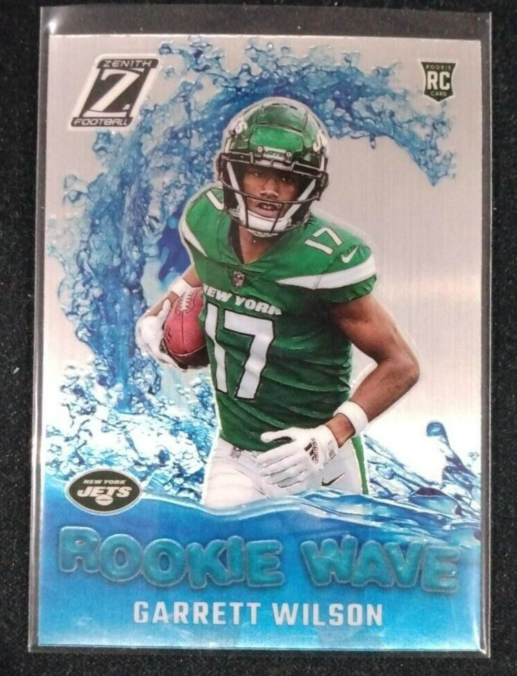 2022 NFL Zenith Garrett Wilson Rookie Wave Silver Prizm Rookie NY JETS #RW-GW