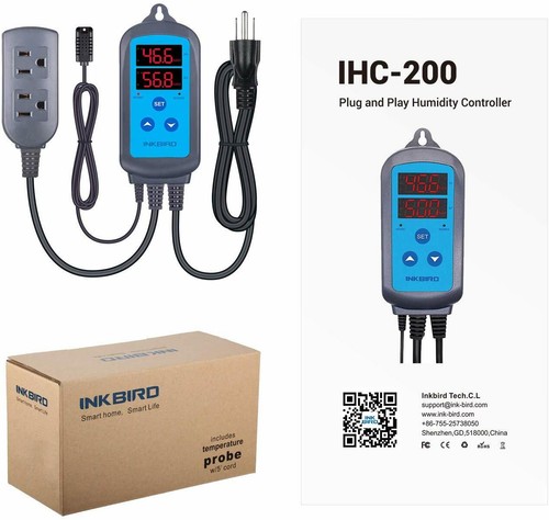 Inkbird IHC-200 Wired Digital Humidity Controller Humidifier Humidistat Wet Fan - Picture 7 of 10