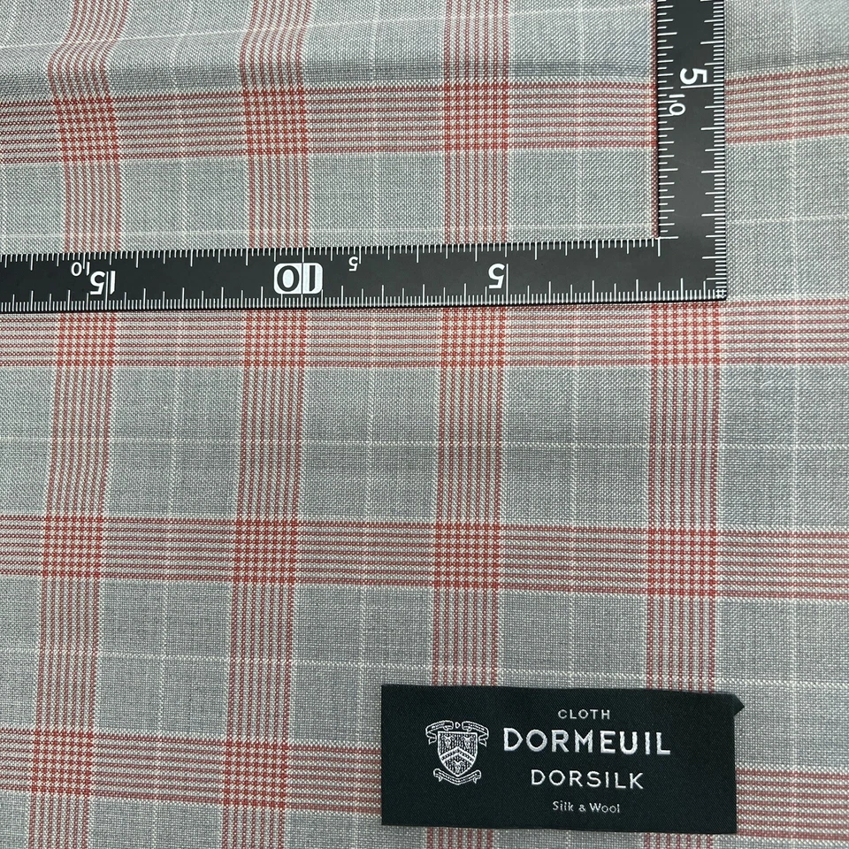 Dormeuil DORSILK 55% Lana 45% Seda Lujo Chaqueta Tela 1.6m | Hecho en Inglés Foto 4 de 4