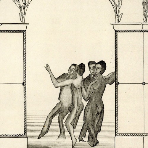 Louis Sue André Mare Vestibule d'entrée Danse Art Déco Eau forte Jacques VIllon