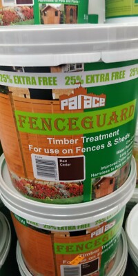 Fenceguard One Coat | Gartenhaus & Zaunfarbe | Red Cedar | 5L | Schnelle Lieferung