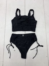 Shein Womens Black Bikini Set Size Large