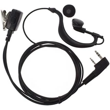 G Shape Earpiece Headset for Kenwood Puxing Wouxun Baofeng Two Way Radio 2pin