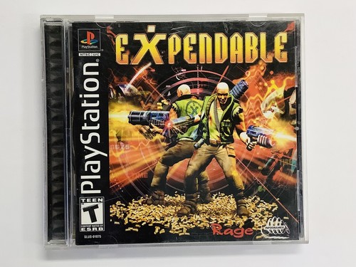 Expendable (Sony PlayStation 1) PS1, With Manual FREE SHIPPING (G)