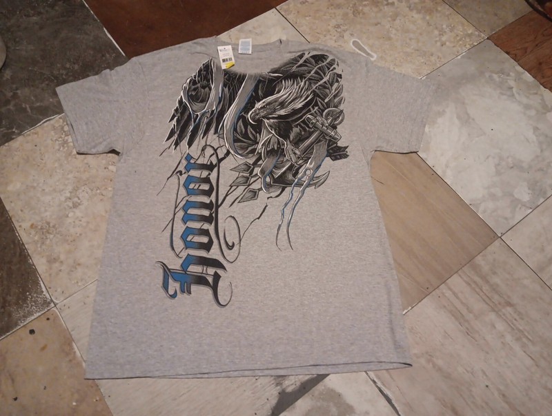 Graphic Size XL Mens Shirt Honor Eagle Short Sleeve Gray Delta Pro Weight