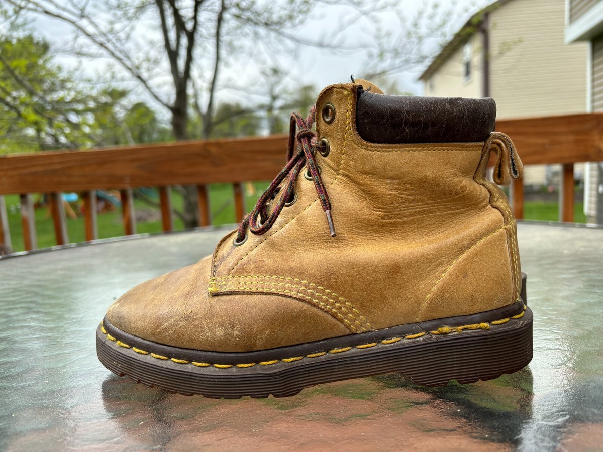 VTG Dr Martens 939 6 Eyelet Boots Wheat Size Mens 5 Womens 6