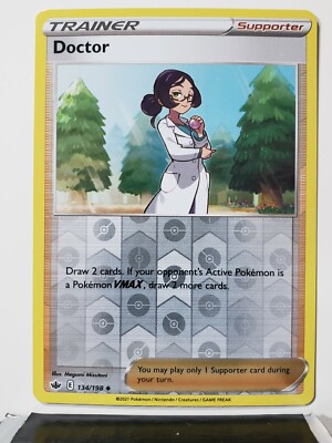 doctor pokemon card value Amazon.com: Doctor - 190/198 - Full Art Ultra Rare - Sword & Shield main image 1