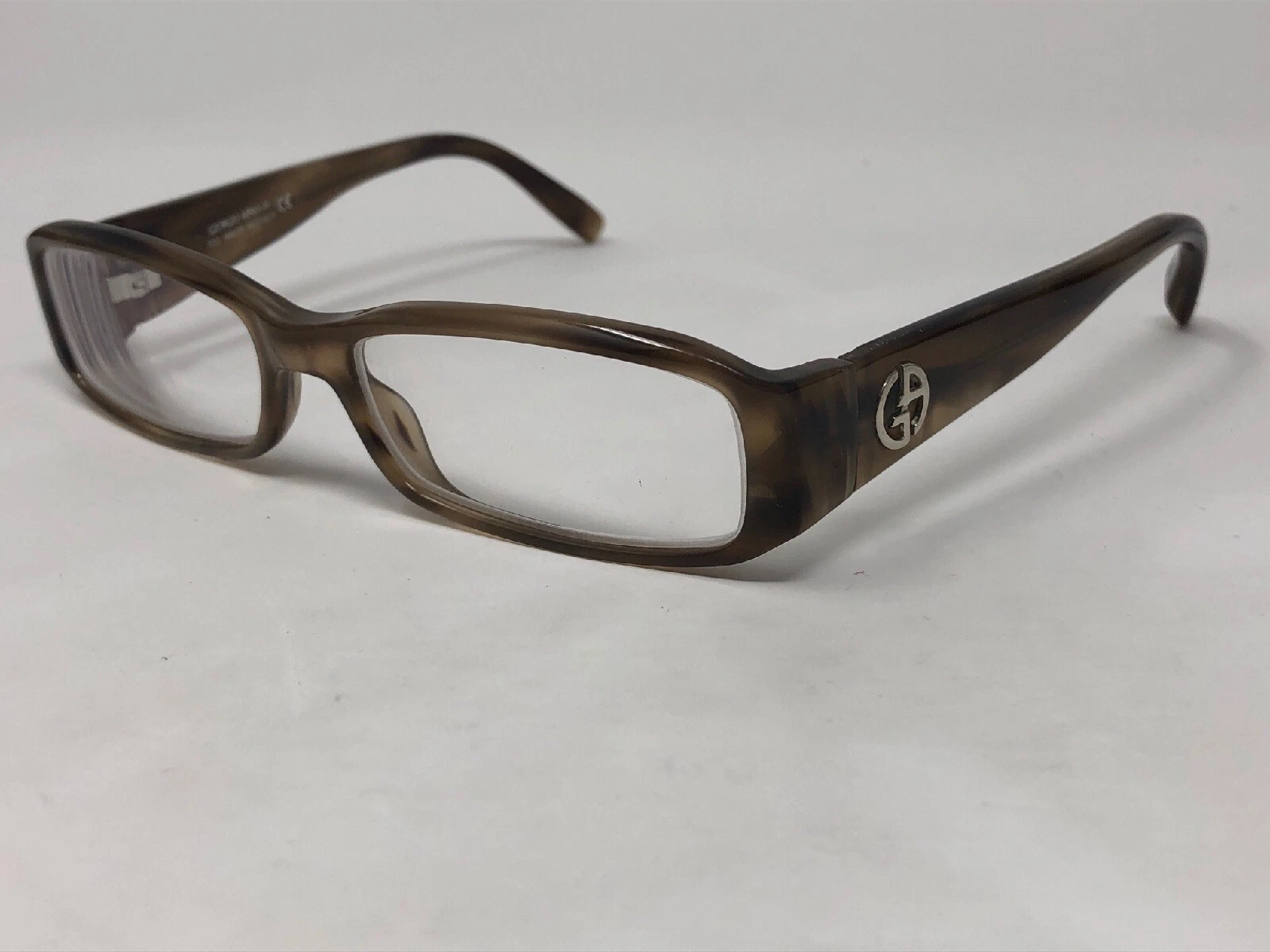GIORGIO ARMANI GA360 BGF Eyeglasses Frame Italy 52 15 130 Beige Marble IM22