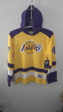 NWT Starter Los Angeles LA Lakers Mens Small Hockey Style Hoodie Pullover