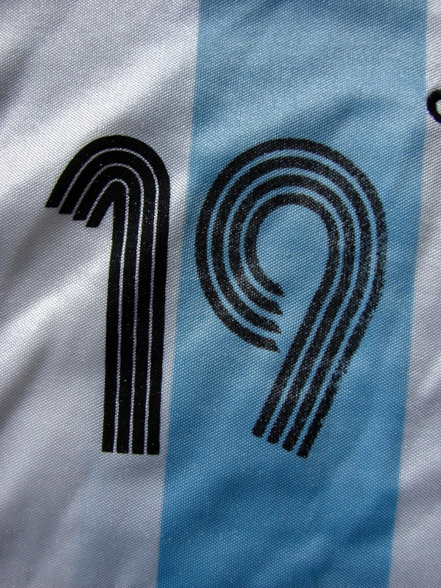 Adidas 2006-2008 World Cup Argentina Lionel Messi #19 Home