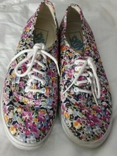 Vans Off The Wall Floral Sneakers. Purple. Size M7 W8.5