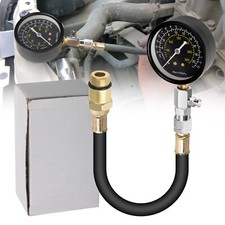 Compression Tester Gauge Kit 0-300psi Triple Scale Tool For Engine Cylinder Test