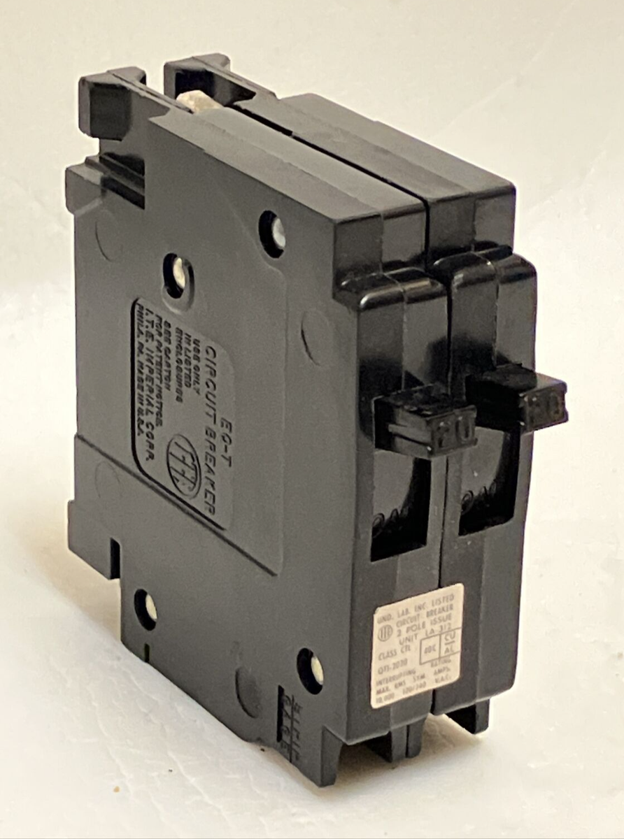 ITE QT1-2020 20 Amp 120/240V TANDEM Circuit Breaker CLOSED CLIP EQ
