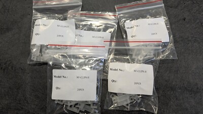 Nova Flex Waterproof LED Mounting Clips | 5x20 Pack, Plastic