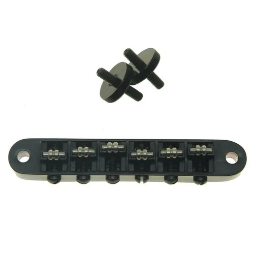 *NEW Roller Saddle BRIDGE M4 Threaded Post for Gibson TuneOMatic Les Paul Black