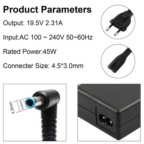 Laptop Ladekabel 45W 19.5V 2.31A Notebook Ladegerät für HP Stream 11 13 14 x360 - Bild 6 von 11