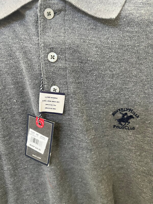 🆕BEVERLY HILLS POLO CLUB STYLE M20355RO9 MIDGREY HEATHER