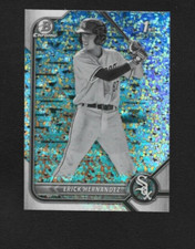 2022 Bowman Chrome Erick Hernandez Black and White Mini Diamond Refractor