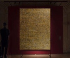 Jackson Pollock style canvas Painting 81 X 62 XL 6ft. 9in. Abstract,Modern