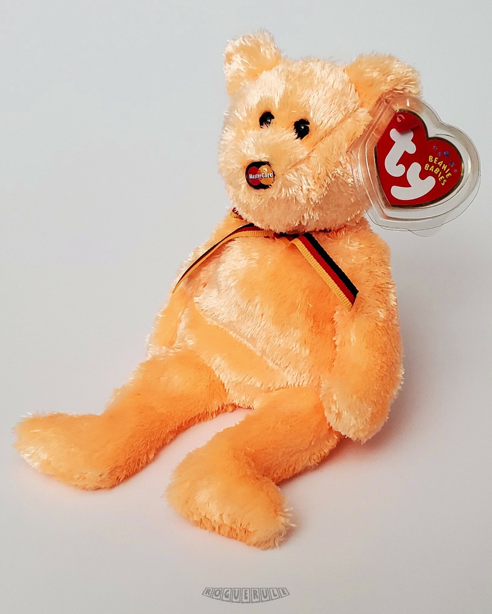 🚦Ty Beanie Baby/Babies M.C. Beanie II Bear - MasterCard 2 - 2002