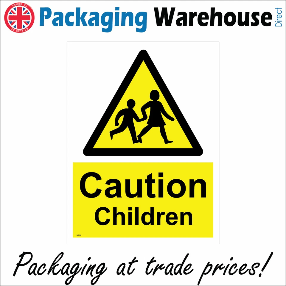 PWDIRECT WS506 CAUTION CHILDREN SIGN SLOW PLAYGROUND PLAY AREA KIDS PARK REC ROAD CAR