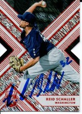 Reid Schaller Washington Nationals 2018 Panini Elite Die Cut Status Signed Card