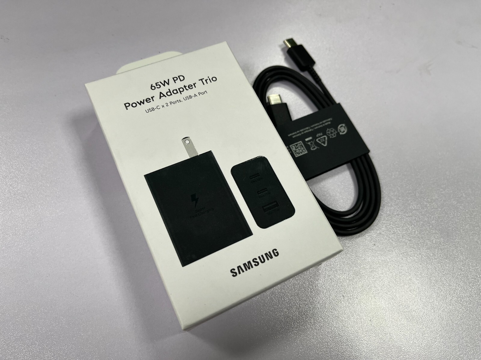 65W PD 3.0 Super Fast Charger with USB-C Cable - T6530