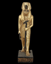 UNIQUE HANDMADE ANCIENT EGYPTIAN ANUBIS Stand Old Pharaonic Statue (A1+)
