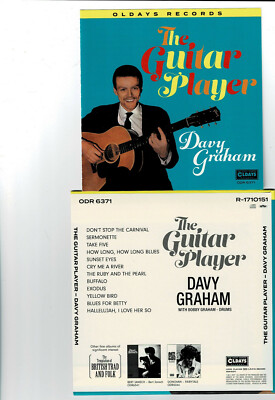 DAVY GRAHAM - THE GUITAR PLAYER (CD 2017)  **12 TRACKS** JAPANESE MINI STYLE