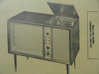 Original Sams Photofact Manual TRAV-LER MODEL 23SP6095 (CH. 1051-90) (541)