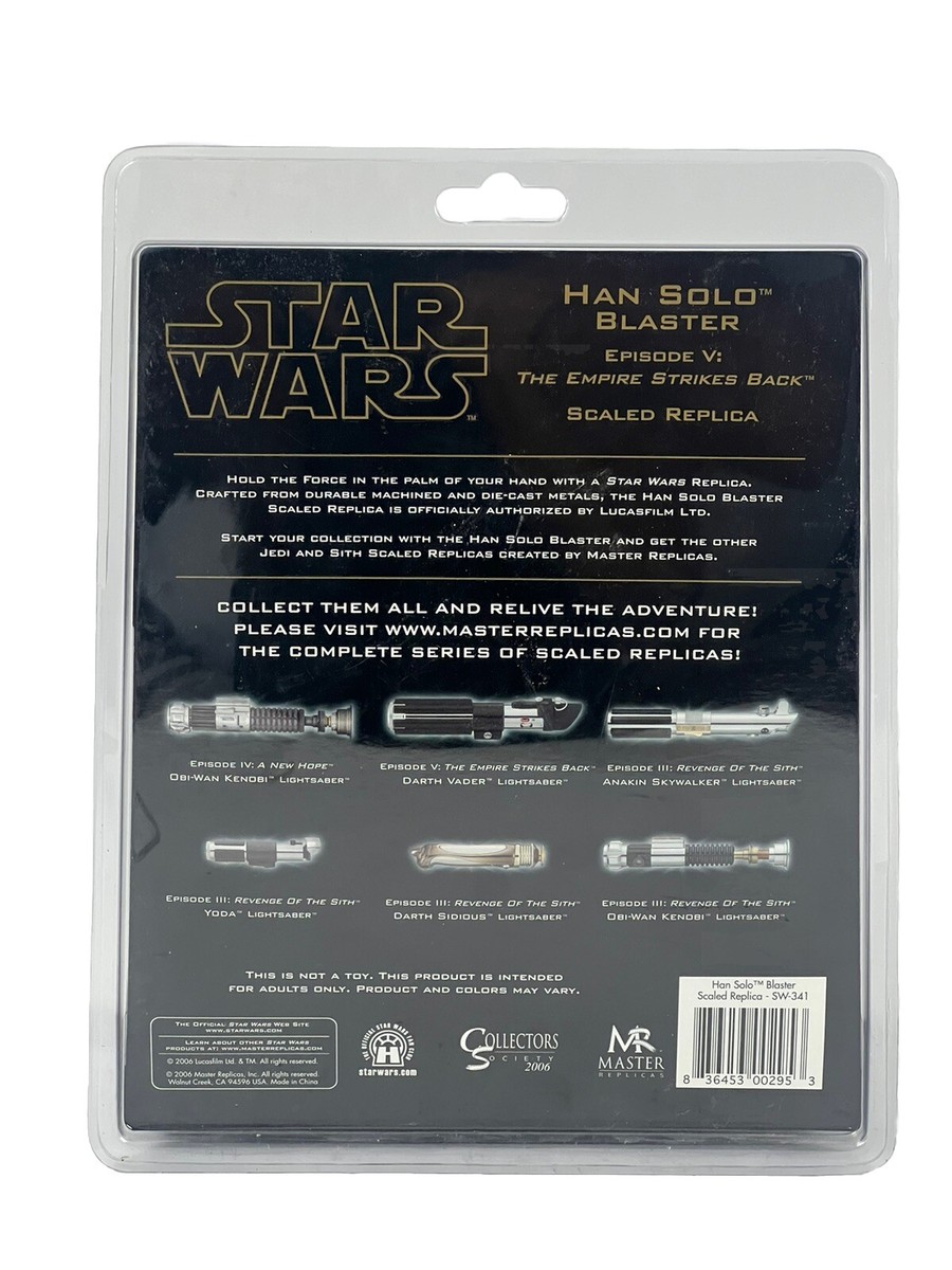 Star Wars Master Replica Han Solo Blaster .33 Scale 2006