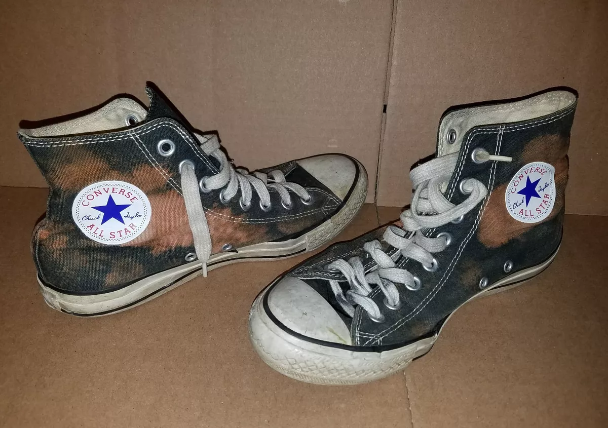 Vintage Mens Converse Chuck Taylor All Stars Mens Size 7 USA Bleached Look