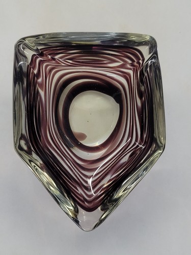 1960's Murano Glass Sommerso Glass Bowl Venini? BEAUTIFUL! Italian Glass Bowl - Picture 15 of 17