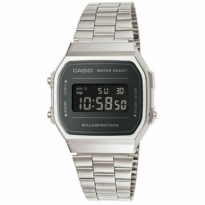 casio vintage all black digital watch