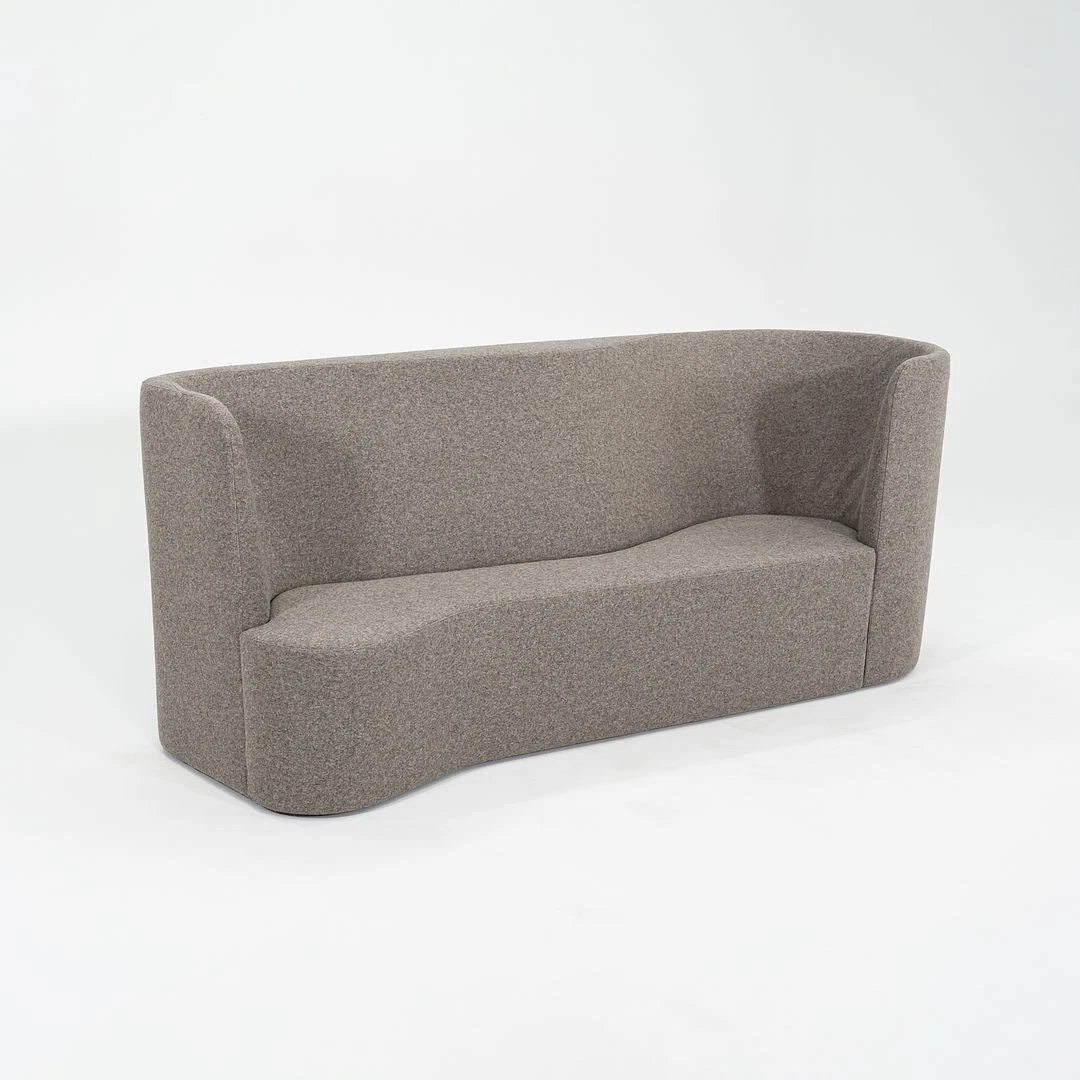 2023 Alfredo Haberli for Moroso Taba Sofa Divina MD 343 Upholstered Grey Fabric