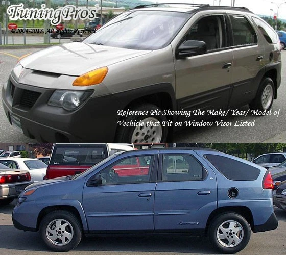 For Pontiac Aztek 2001-2007 Smoke Out-Channel Window Rain Guards Visor 4pcs Set - Image 4 of 4