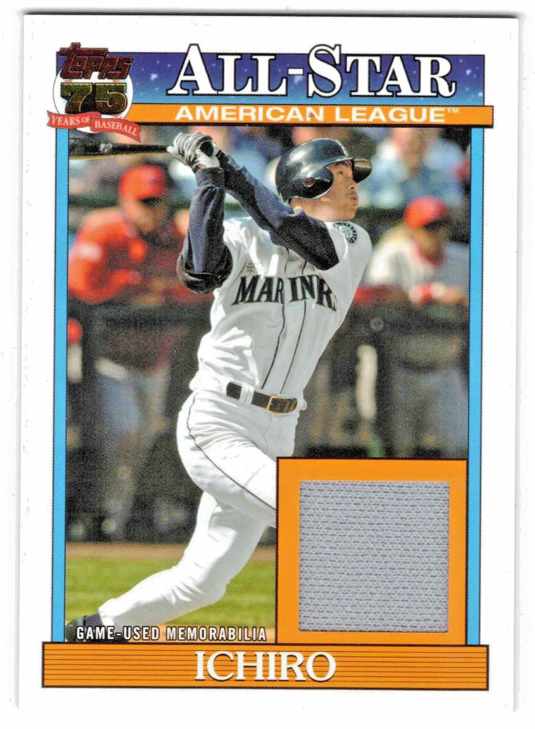2026 Topps Ichiro Suzuki All-Star Relic Card Seattle Mariners 91ASR-1