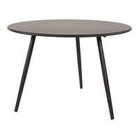 Beistelltisch Aus Metall Rund Ø 45Cm Schwarz Kaffeetisch Couchtisch Gartentisch