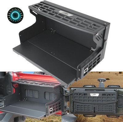 2-In-1 Tailgate Table and Foldable Molle Panel Fit for Jeep Wrangler JK JKU JL J