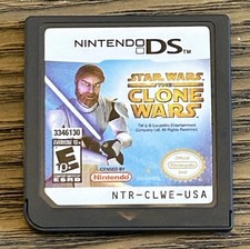 Star Wars The Clone Wars Nintendo DS game cartridge Rated E